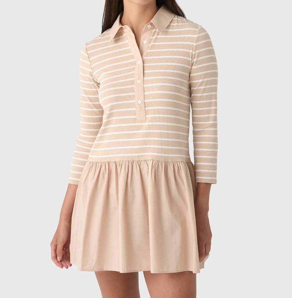 NEW VELVET BY GRAHAM & SPENCER sinead mini dress in sesame